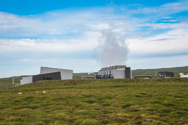 Geothermal power station Theistareykir in Iceland