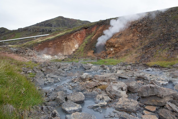 Photo geothermal stack