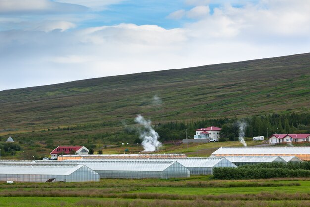 Geothermische kassen in noord-ijsland