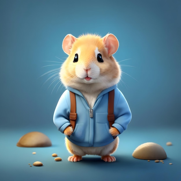 Gerbil illustration AI Generative