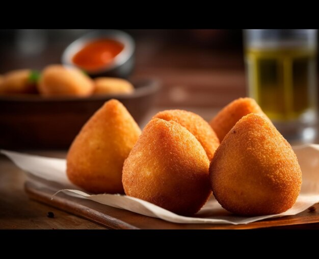 gerecht met coxinha Braziliaanse snack