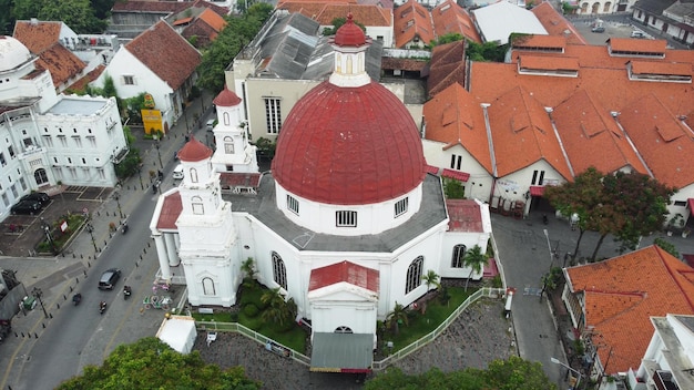 Gereja Blenduk (Blenduk-kerk) in Kota Lama Semarang, is de oudste christelijke kerk in Midden-Java