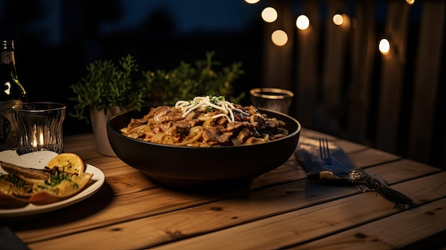 German Beef stroganoff generative ai