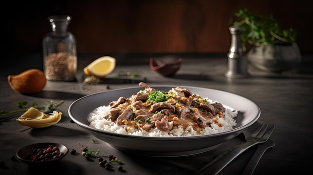 German Beef stroganoff generative ai