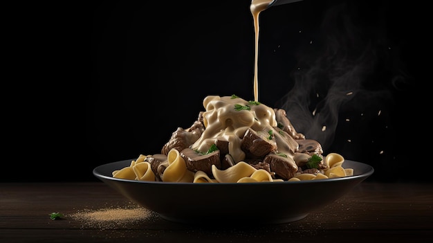 German Beef stroganoff generative ai