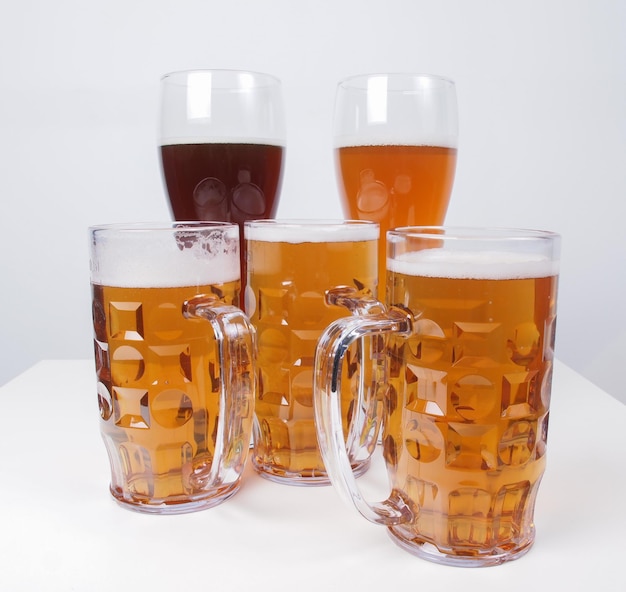 Photo german beer glasses