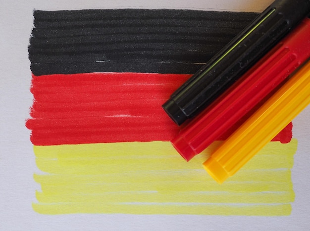 Photo german flag of germany