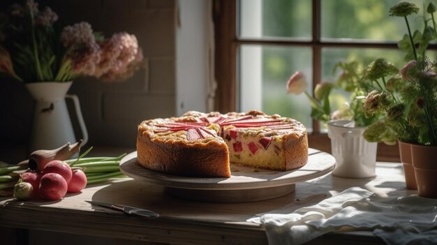 German Rhubarb Cake