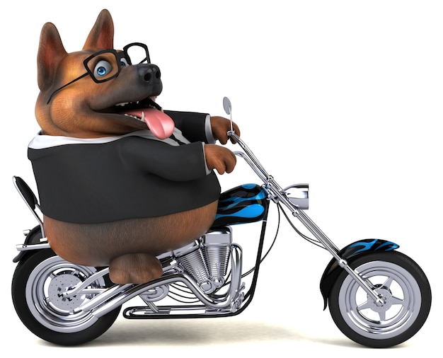 German shepherd dog - 3D Illustration