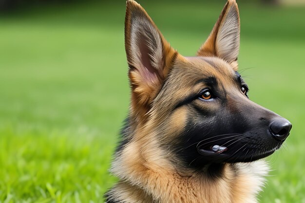 German shepherds alert ears