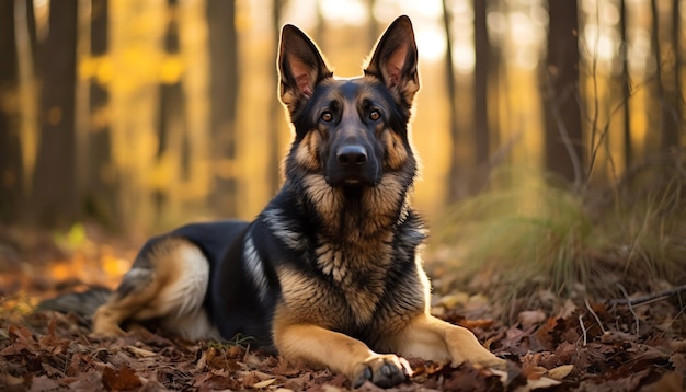 Photo german shepherds are renowned for their intelligence loyalty and versatility