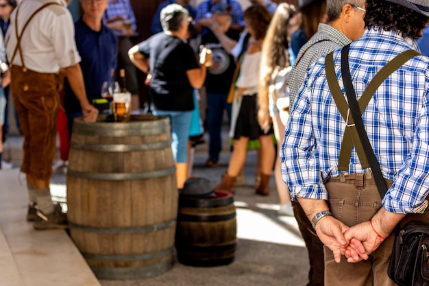 Germans in Spain celebrating the oktoberfest