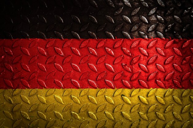 Germany flag metal texture statistic