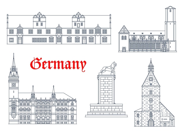 Germany landmarks architecture icons Braunschweig