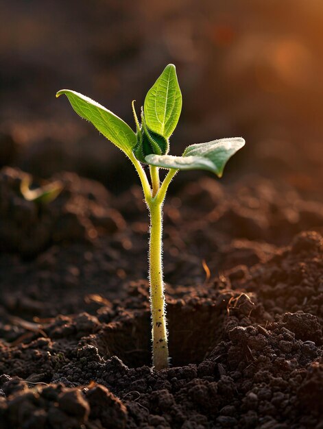 Photo germination of sunflower seeds