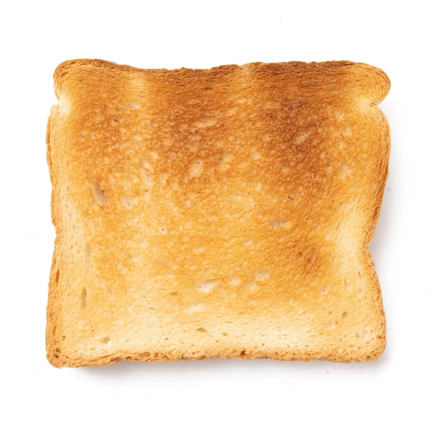 Geroosterde toast brood geïsoleerd op witte achtergrond