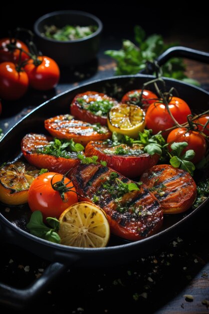 Foto geroosterde tomaten