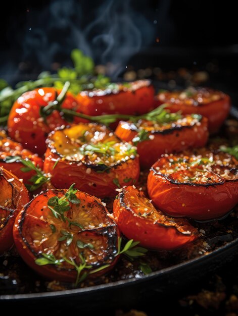 Foto geroosterde tomaten