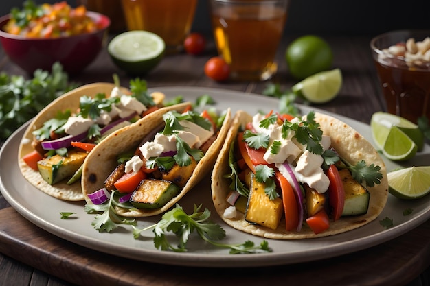 Geroosterde Vegetarische Taco's