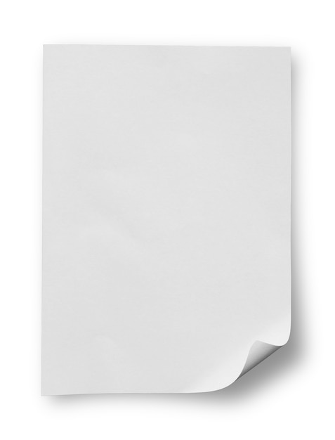 gescheurd papier geïsoleerd op witte achtergrond