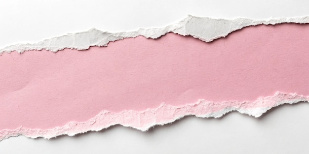 Gescheurd papier met roze achtergrond