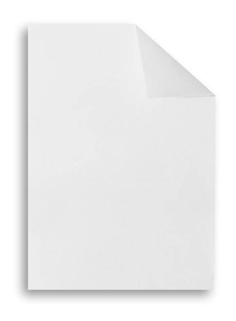 gescheurd papier op witte achtergrond