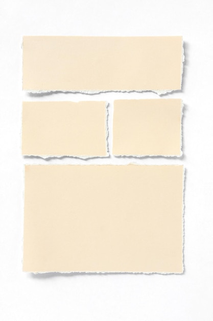 Gescheurd stuk papier geïsoleerd op wit
