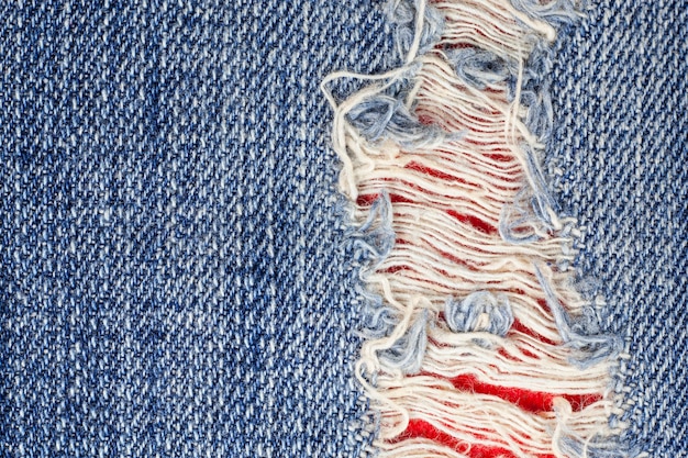 Gescheurde denim jeans textuur.
