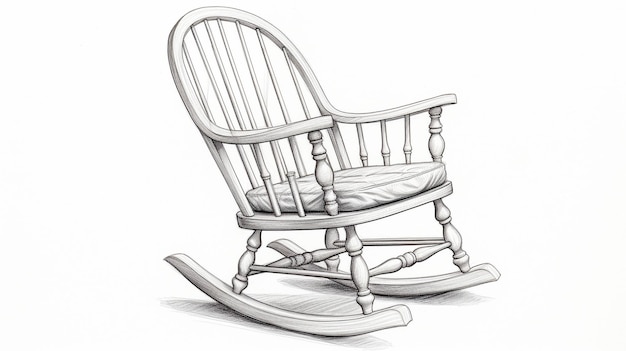 Geschilderd stoelontwerp Handbeschilderd meubilair Het artistieke tintje van de stoel High-definition fotografie