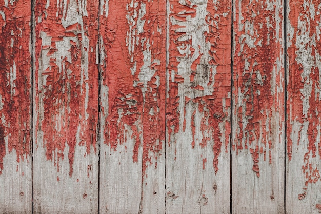 Geschilderde oude houten rode muurachtergrond.