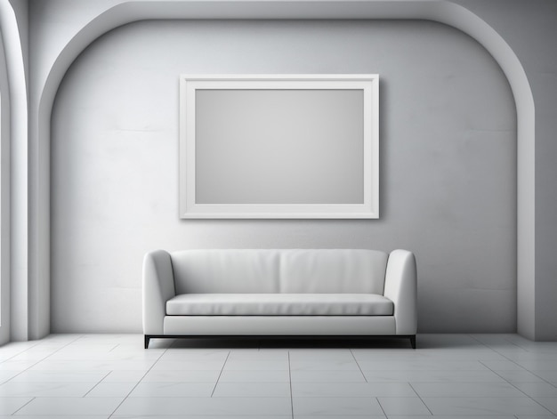 Gesimuleerde AIGenerated Wall Art Mockup