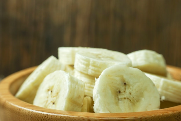 gesneden bananen, close-up