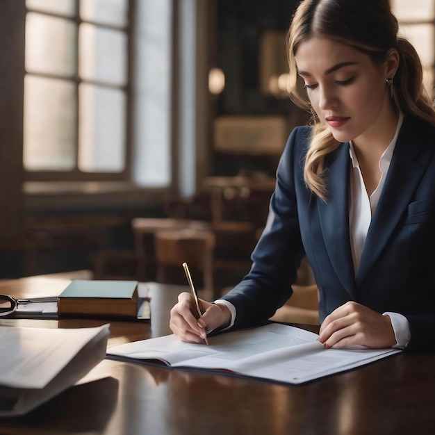 Gesneden beeld van zakenvrouwen die een document lezen