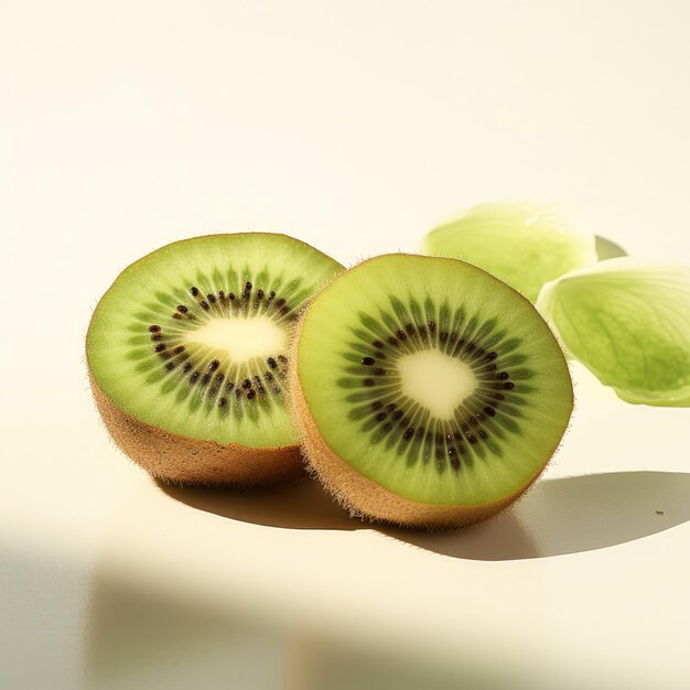 gesneden sappige kiwi