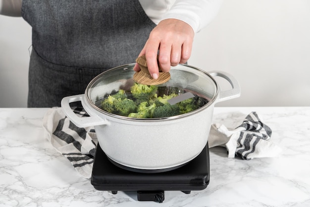 Gestoomde broccoli