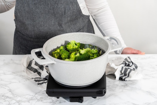Gestoomde broccoli