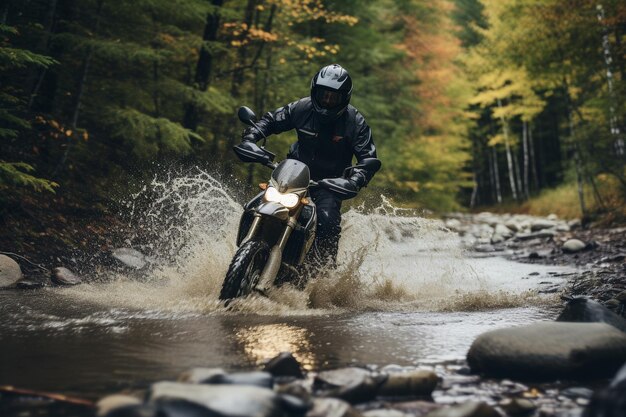 Gestroomlijnd en snel motoravontuurxA