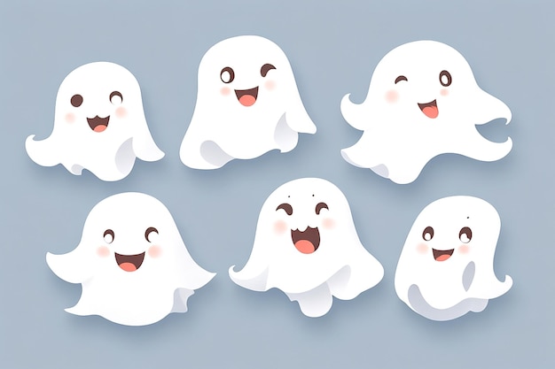 Get ready to bring your love for cute ghosts to life with these amazing stickers