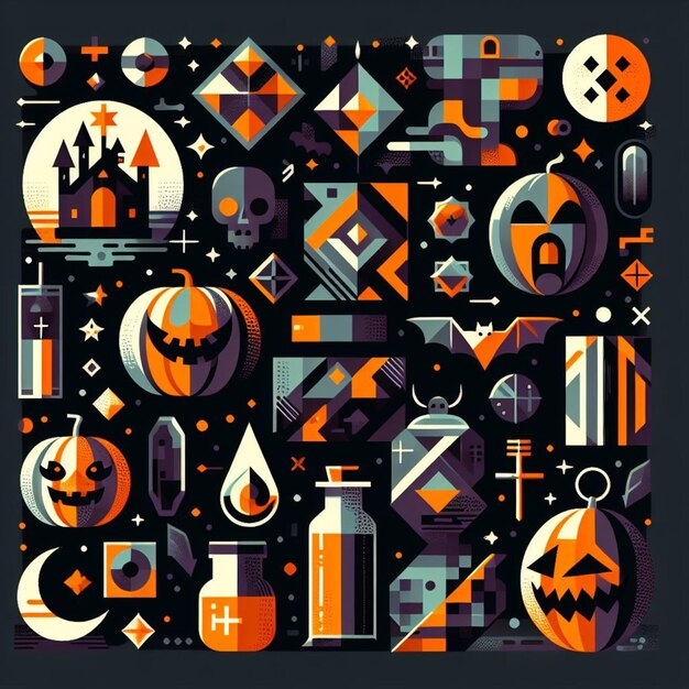 Get ready for a frightfully fun Halloween with this creepy vector design