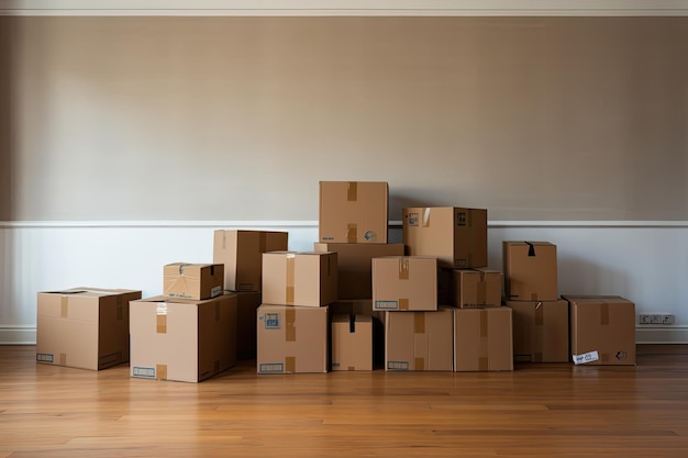 Get Ready to Move into Your New Home Cardboard Boxes and Cleaning Essentials for an Easy Move