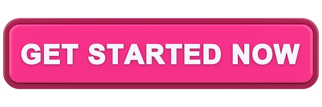 Get started now button button 3D illustration