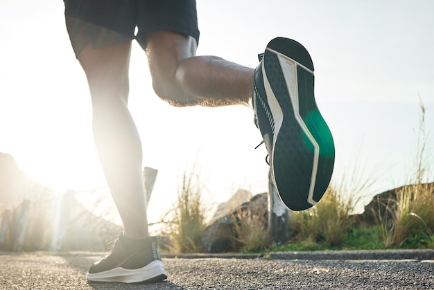 Get your exercise game on. Cropped shot of a man out for a run.