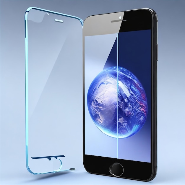 Foto getemperd glas smart phone glas iphone glas