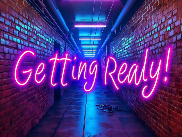 Getting Ready Text With a Popping Effect and Bold Sans Serif Creative Decor Live Stream Background