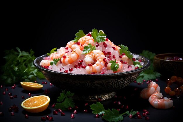 Geurige garnalen Ceviche