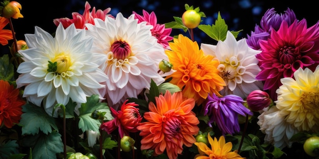 Geurige zomertuin met divers bloeiend plantenleven Een levendige weergave van de schoonheid van de natuur