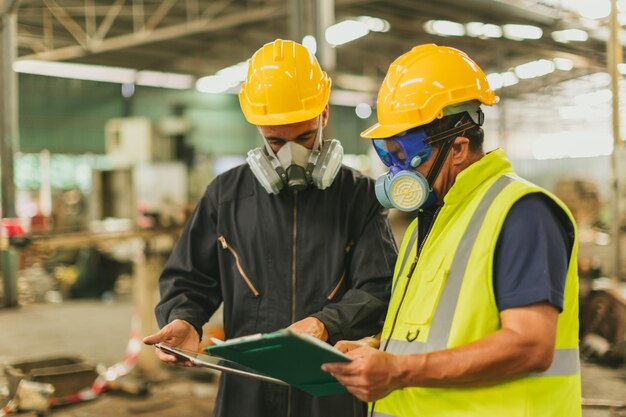 Foto gevaarlijke chemische vloeibare olie lek milieueffecten onderzoeksteam werkplaats redding en onderzoek