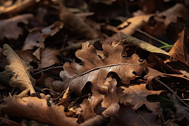 Gevallen herfstbladeren op de grond