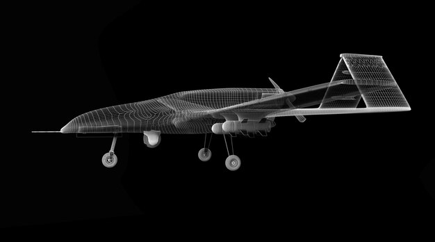 Gevechtsdrone 3D-model