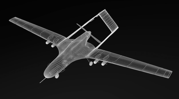 Gevechtsdrone 3D-model